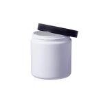 8 Ounce White Straight-Sided Jars with Caps (12 Pack)