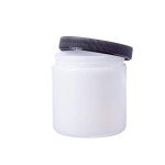 8 oz Natural Straight-Sided Jar with Cap - 12 Pack