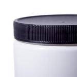 8 Ounce White Straight-Sided Jars with Caps (12 Pack)