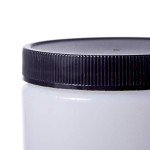 8 oz Natural Straight-Sided Jar with Cap - 12 Pack