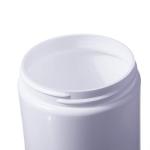 8 Ounce White Straight-Sided Jars with Caps (12 Pack)