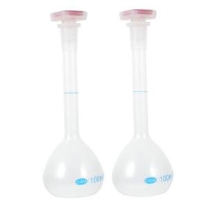 Hemoton 2-Pack Empty Volumetric Flask Bottles