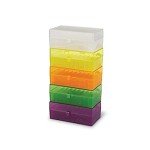 50 Well Microtube Storage Box with Snap Clasp