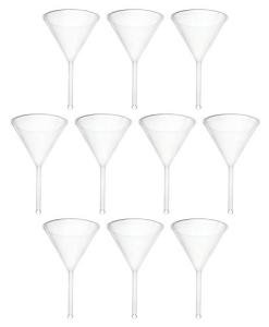EISCO 10 Pack Acid-Resistant Filter Funnels