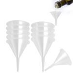 10-Pack Mini Clear Lab Funnels for Bottles