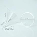 10-Pack Mini Clear Lab Funnels for Bottles