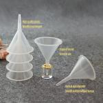 10-Pack Mini Clear Lab Funnels for Bottles