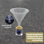 10-Pack Mini Clear Lab Funnels for Bottles