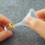 10-Pack Mini Clear Lab Funnels for Bottles