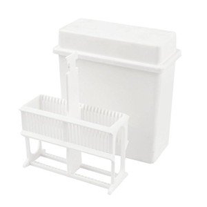Plastic Staining Jar Rack with 24 Slots