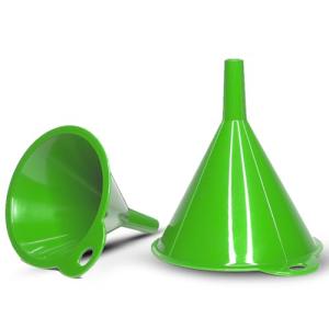 Versatile 2-Piece Kitchen Funnel Set - Bright Green