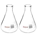Stonylab 100ml Narrow Mouth Erlenmeyer Flask Set