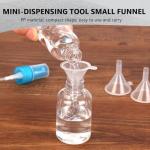35PCS Mini Plastic Funnels with Handle - Clear