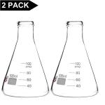 Stonylab 100ml Narrow Mouth Erlenmeyer Flask Set