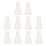 10 Pack of Plastic Erlenmeyer Beakers for Labs