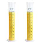 2 Pack 1000ml Plastic Graduated Cylinders Set