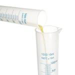 2 Pack 1000ml Plastic Graduated Cylinders Set
