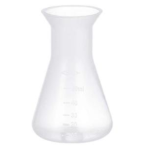 Baluue 50ml Clear Plastic Erlenmeyer Flask
