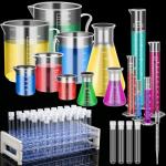 40-Piece Plastic Lab Test Tubes and Equipment Set