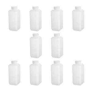 10-Pack 250mL Narrow Mouth Plastic Reagent Bottles