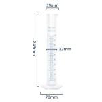 100ml Graduated Plastic Measuring Cylinder - HUAOU