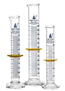 EISCO Premium Graduated Cylinder Set with Protective Collars