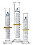 EISCO Premium Graduated Cylinder Set with Protective Collars