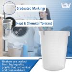 600ml Clear Plastic Beaker Set of 25