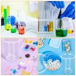 30PCS 250ml Plastic Measuring Beakers, Tapered Spout