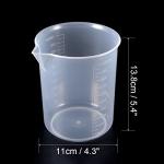 1000ml Transparent Plastic Measuring Cups - 3 Pack