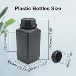5-Pack 1000ml Plastic Lab Chemical Bottles