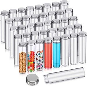 40 Pcs Clear Test Tubes with Lids - 110ml