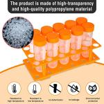 TEKEFT Jumbo Test Tubes Set with Stand - 10 Pieces