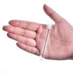 50 Clear Plastic Test Tubes with Push Caps