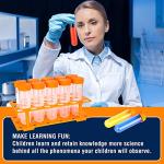 TEKEFT Jumbo Test Tubes Set with Stand - 10 Pieces