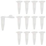 200PCS 0.5ml Clear Centrifuge Tubes with Lids