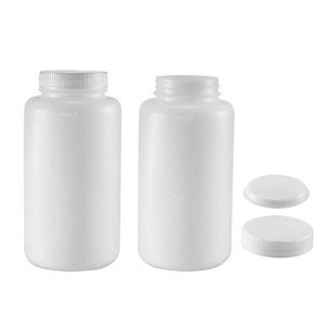 Plastic Laboratory Chemical Reagent Bottles - 1000ml, 2 Pack