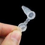 200PCS 0.5ml Clear Centrifuge Tubes with Lids