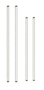 4 Pack Round Glass Stirring Rods for Labs