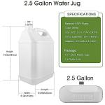 2.5 Gallon F-Style Plastic Water Jug Pack