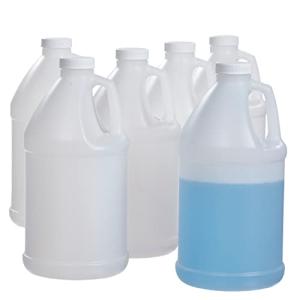 Hudson 1/2 Gallon Plastic Jug with Cap, 6 Pack