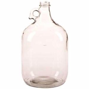 Clear Glass Jug - 1 Gallon Carboy for Beverages