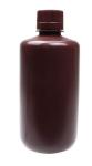 HDPE Narrow Mouth Amber Reagent Bottles - 6 Pack