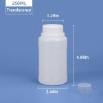 ASEVAT 8.45 oz Plastic Reagent Bottles - 3 Pack