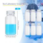 Tatuo 6-Pack 8 oz Wide Mouth Lab Bottles