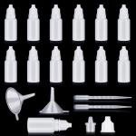 12 Pcs Squeezable Plastic Dropper Bottles Set