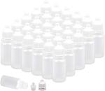 150 Pack 10ml Clear Squeezable Dropper Bottles