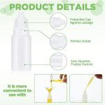 12 Pcs Squeezable Plastic Dropper Bottles Set