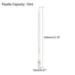 15ml Graduated Dropper Pipette, Reusable Glass