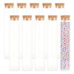 10 Pack 80ml Glass Test Tubes with Cork Stoppers